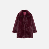 Warm Thick Faux Fur Casaul Woven Coat