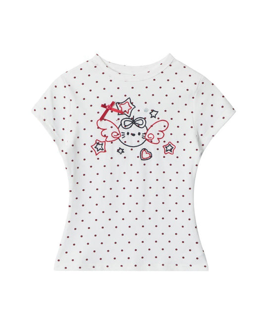 Sweet Polka Dot Graphic Tee