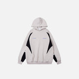 Splicing Color Oversized Sport Hoodie