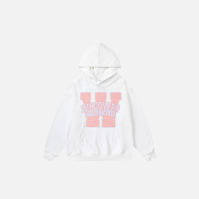 Letter Printed Oversized Hoodie