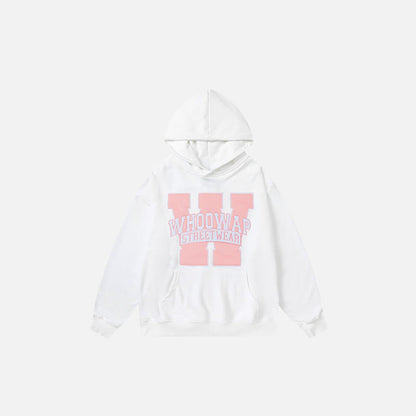 Letter Printed Oversized Hoodie