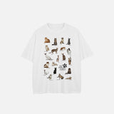 Various Cats Breeds Graphic T-shirt