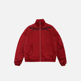 Loose Crown Embroidery Windbreaker Jacket
