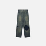 Retro Ripped Patchwork Jeans