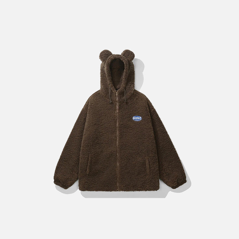Fuzzy Bear Fleece Jackets