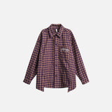 Elegant Long Sleeve Plaid Shirt