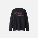 Off Shoulder Loose Sweater
