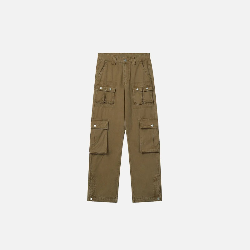 Denim Cargo Pants