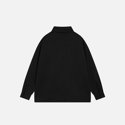 Black Front Pocket Shirt