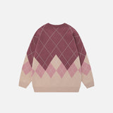 Patchwork Candy Plaid Sweater