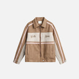 Splicing Color Varsity Jacket