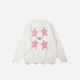 Star Graphic Loose Sweater