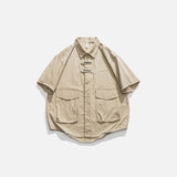 Front Pocket Oversized Cargo Shirt