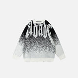 Oversized Smoke Pattern Sweater