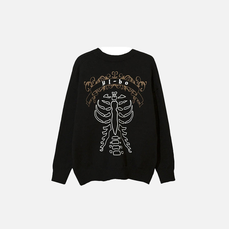 Happy Skeletons Knitted Sweater