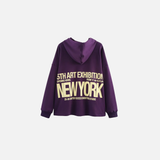 Stylish Lettering Loose Hoodie