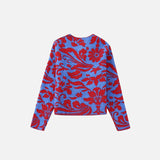 Vintage Flower Knitting Sweater