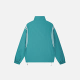 Oversized Windbreaker Striped Jacket