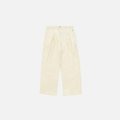 Polyester High-waist Pants
