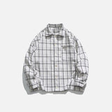 Oversized Black Hit Color Patch Shirt