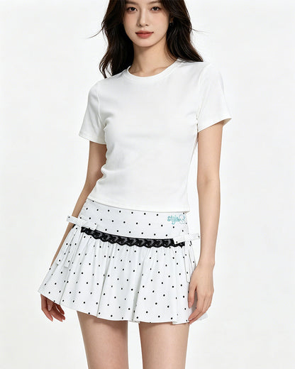 Polka Dot Mini Skirt
