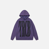 Embroidery Letter Print Hoodie