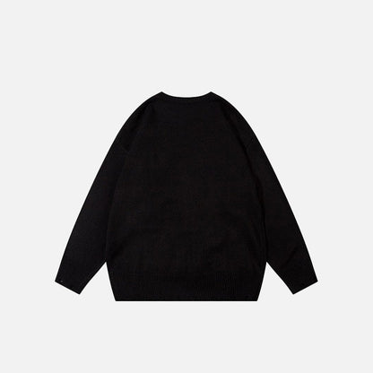 Stitched Star Loose Sweater