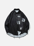 Pictures Print Polyester Shirt