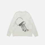 Key Chains Graphic Knitted Sweater