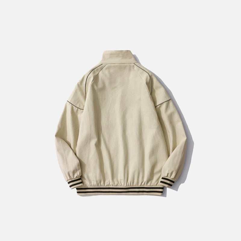 Sports Stand Collar Windbreaker Jacket