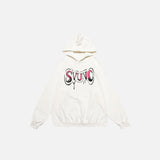 Loose Letter Print Hoodie