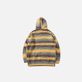 Fleece Fuzzy Striped Hoodie
