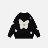Butterfly Embroidery Loose Sweater