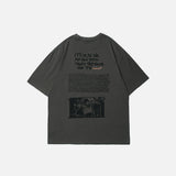 Can't Say FxxK Bunny Print T-shirt