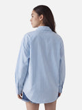 Necktie Graphic Stripe Long Sleeve Shirt