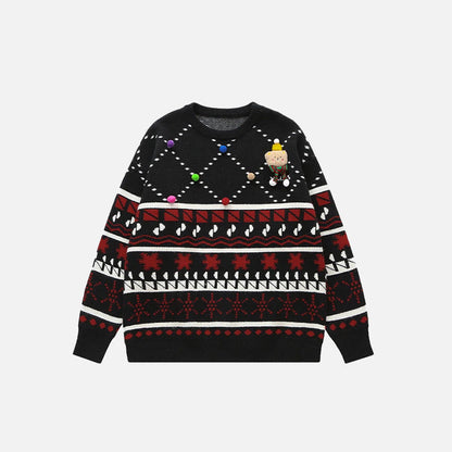 Christmas Knitted Snow Sweater