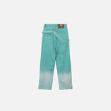Green High-waist Baggy Jeans