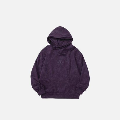 Double-hooded Embroidery Gothic Hoodie