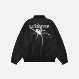 Vintage Black Embroidery Spider Jacket