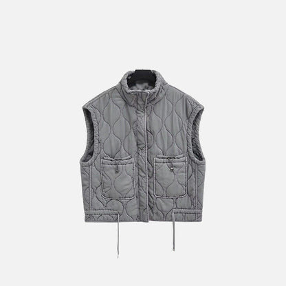 Women's Zip-up Vest Padded Jacket