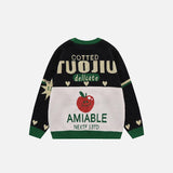 Vintage Apple Print Sweater