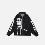 Sword Skeleton Denim Jackets