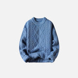 Loose Solid Color Crewneck Sweater