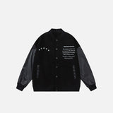 Embroidery Deep Sleep Varsity Jacket