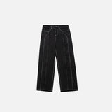 Spliced Baggy Jeans