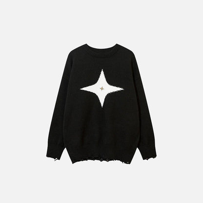 Far Star Loose Knitted Sweater