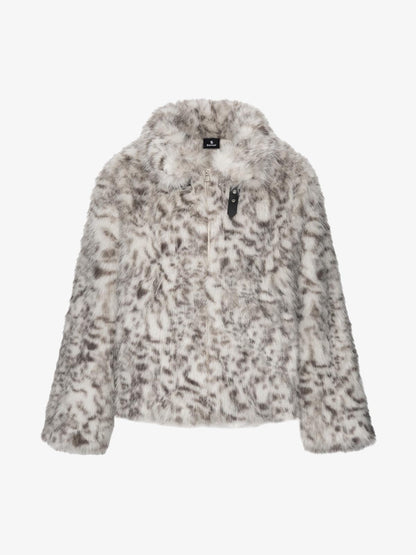 Leopard Faux-Fur Coat