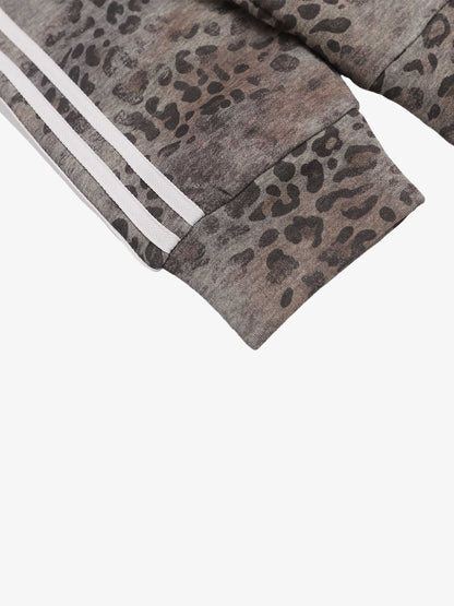 Leopard Script Graphic Sweatshirt; Leopard / M, Leopard / L, Leopard / XL