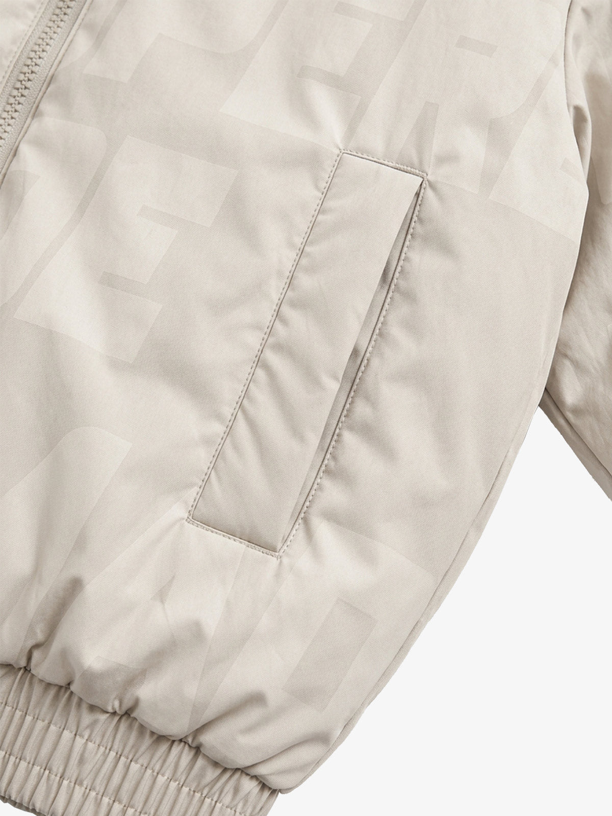 Embroidered All-Over Print Padded Coats
