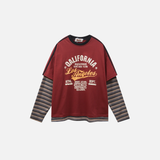 Colorful Patchwork Casual Loose Fit T-Shirt